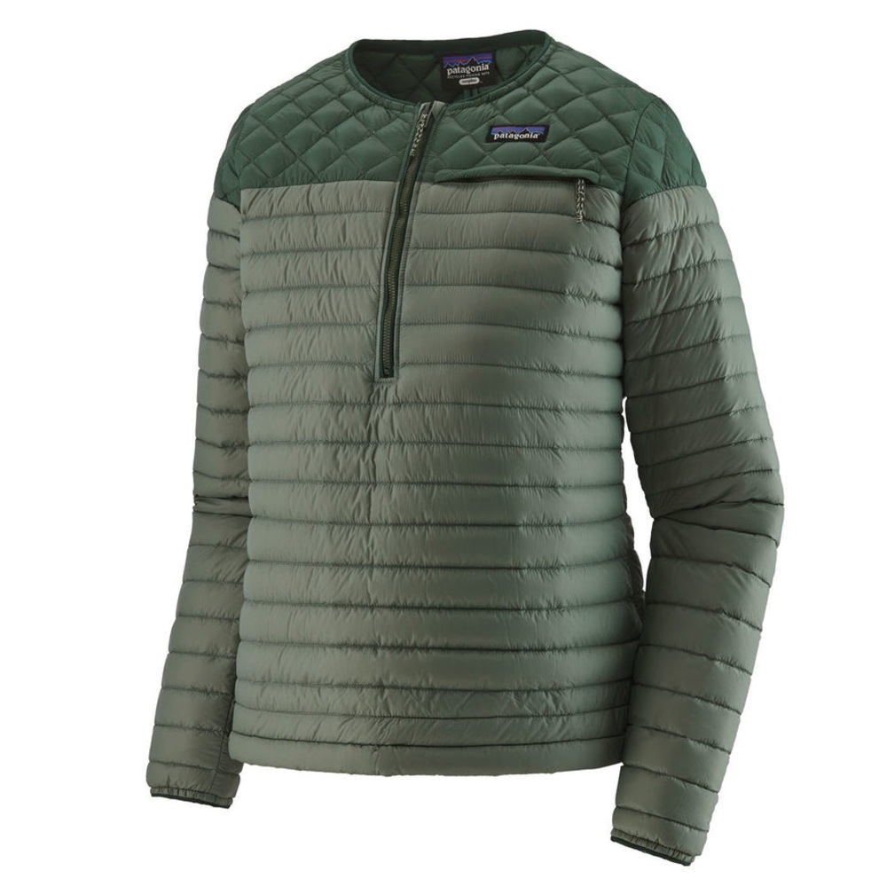 Patagonia Women’s Nano Puff Hybrid Jacket - Green Colorblock - Size M
